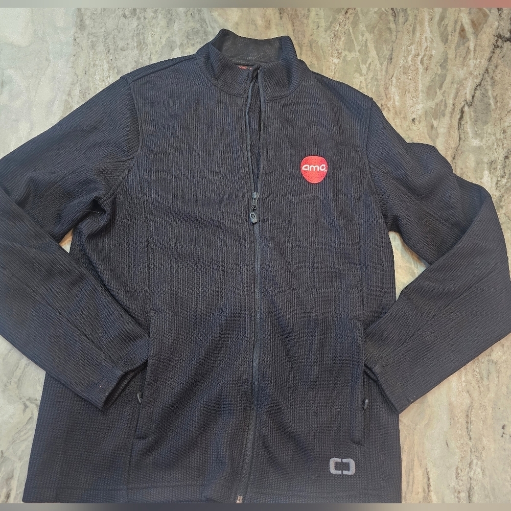 Ogio Black Full Zip Long Sleeve Jacket AMC  Size MEDIUM